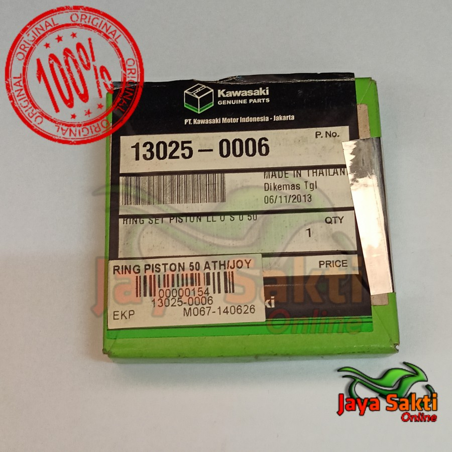 RING PISTON UKURAN 50 BLITZ JOY ATHLETE ASLI KAWASAKI