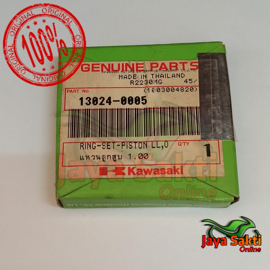 RING PISTON UKURAN 100 BLITZ JOY ATHLETE ASLI KAWASAKI