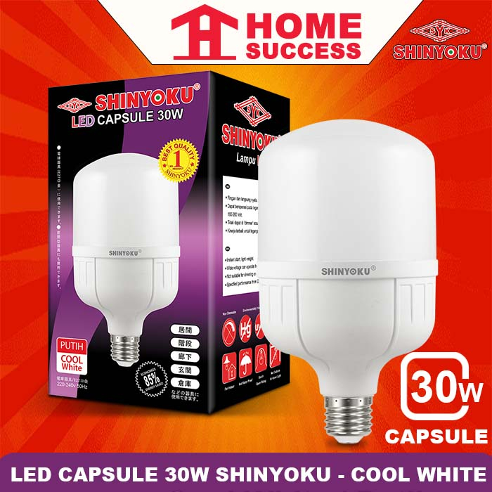 Lampu LED Capsule 30w Shinyoku (Garansi Resmi 1 Tahun) / LED Shinyoku 30 watt / LED Capsule 30w