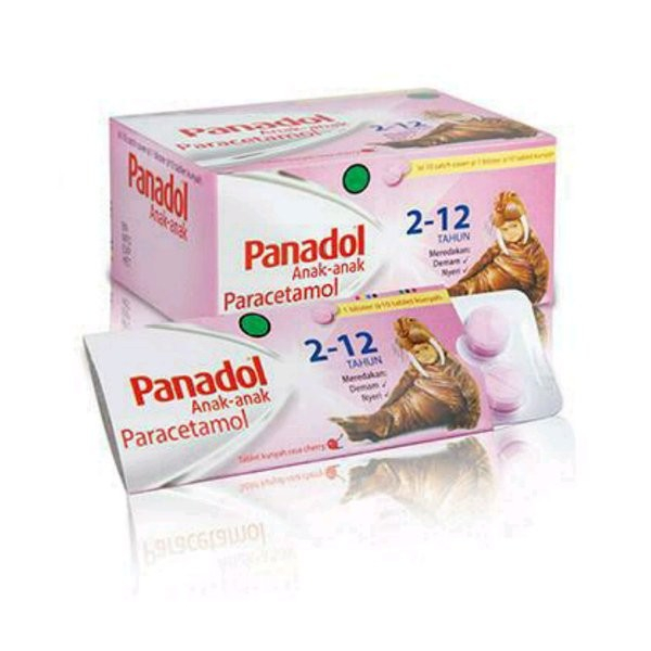 

PANADOL ANAK CHEW CHERRY 1 STRIP 10 TABLET