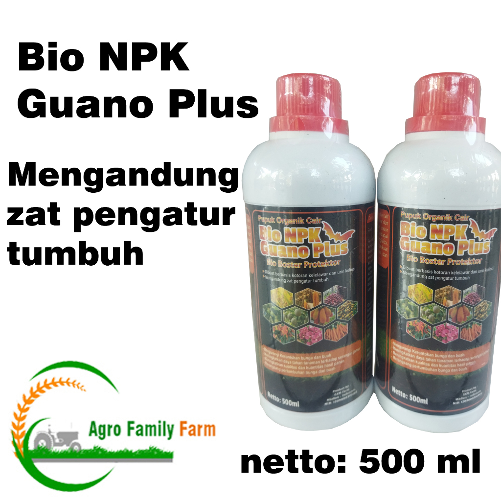 Pupuk Organik Cair Bio NPK Guano Plus Bio Boster protektor 500 ml