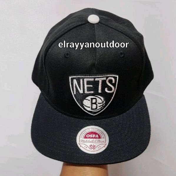 TOPI BROOKLYN NETS MITCHELL & NESS CAP BLACK