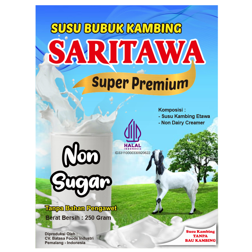 

Saritawa Susu Kambing Etawa Premium 250g Non Sugar