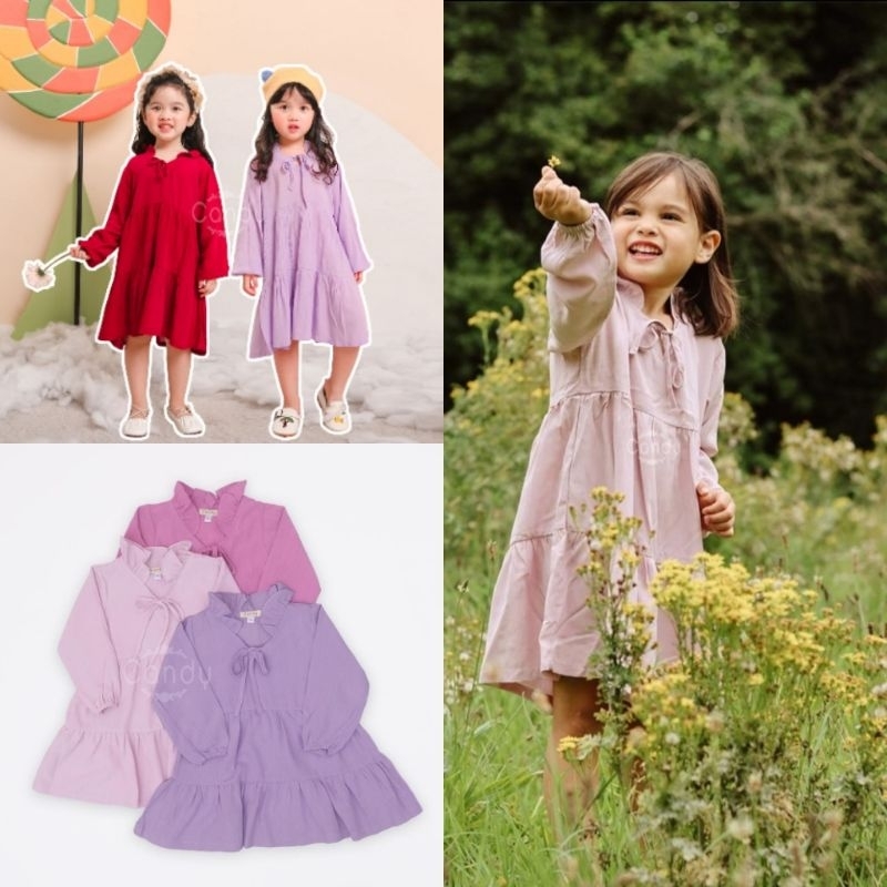 Crinkle Dress Anak / Dress Anak Perempuan Crinkle