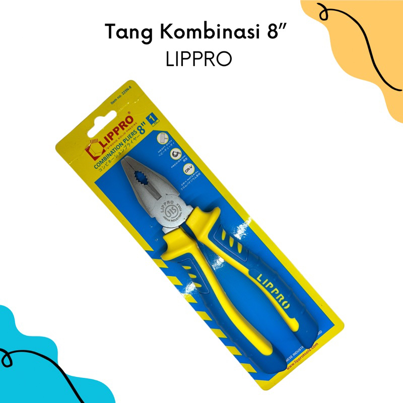Lippro Tang Kombinasi 8” | Lippro Tang Kombinasi 8 Inch | Lippro Tang Kombinasi | Tang Murah Berkual