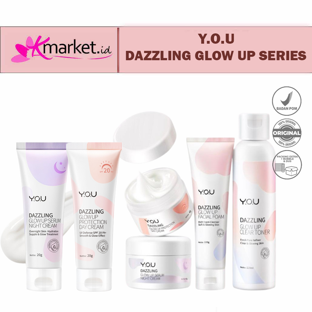 YOU Dazzling Glow Up Facial Foam | Toner | Day Cream | Night Cream