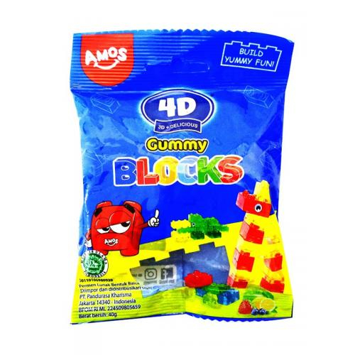 

[40 Gram] Jelly Permen Amos Jelly Blocks - Permen Impor 40 gr