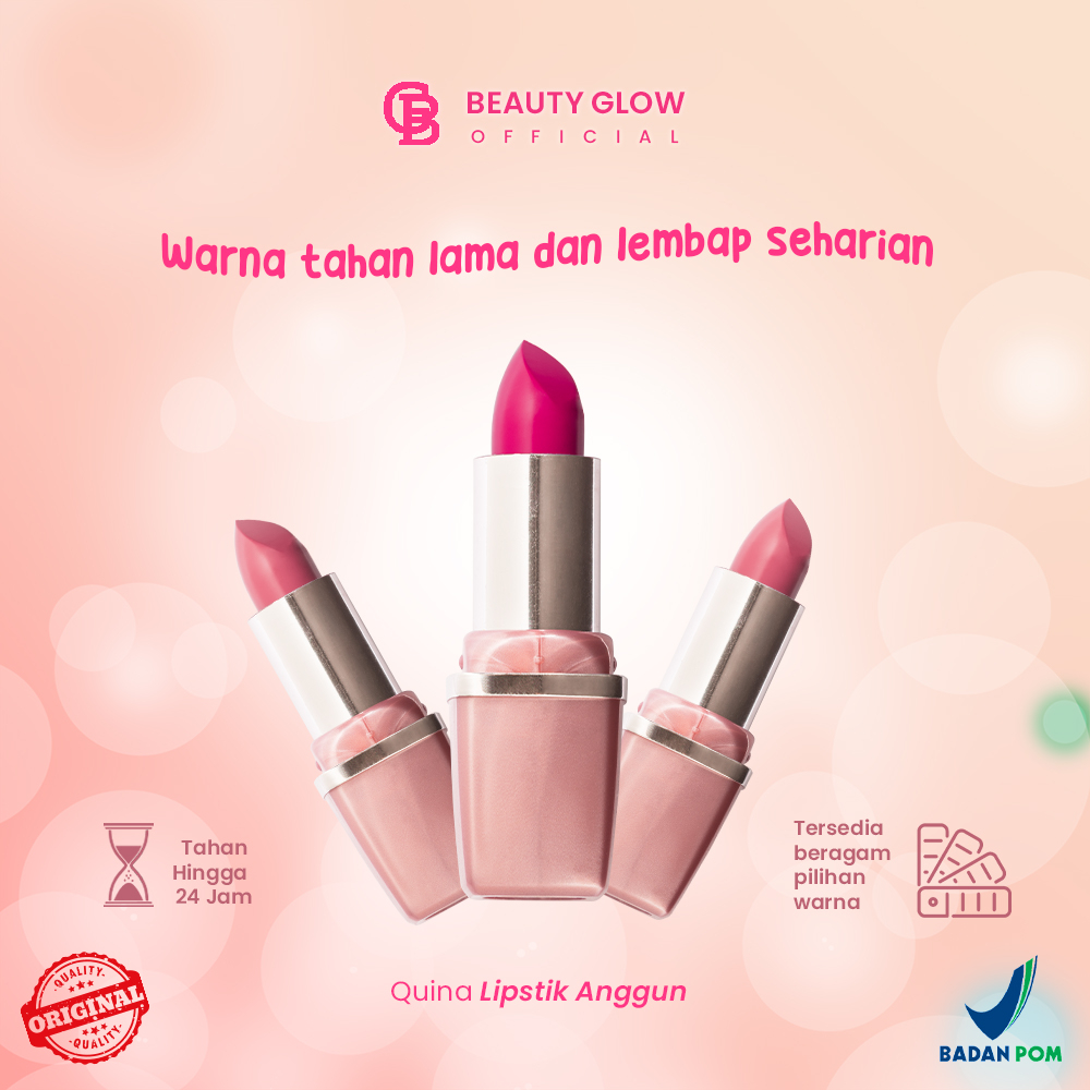 Quina Lipstick Anggun / Lipstik Make Up Kosmetik / Lipstik Padat