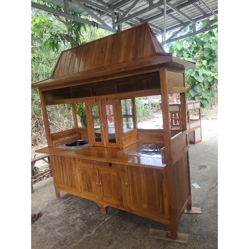 gerobak mie ayam bakso joglo kayu