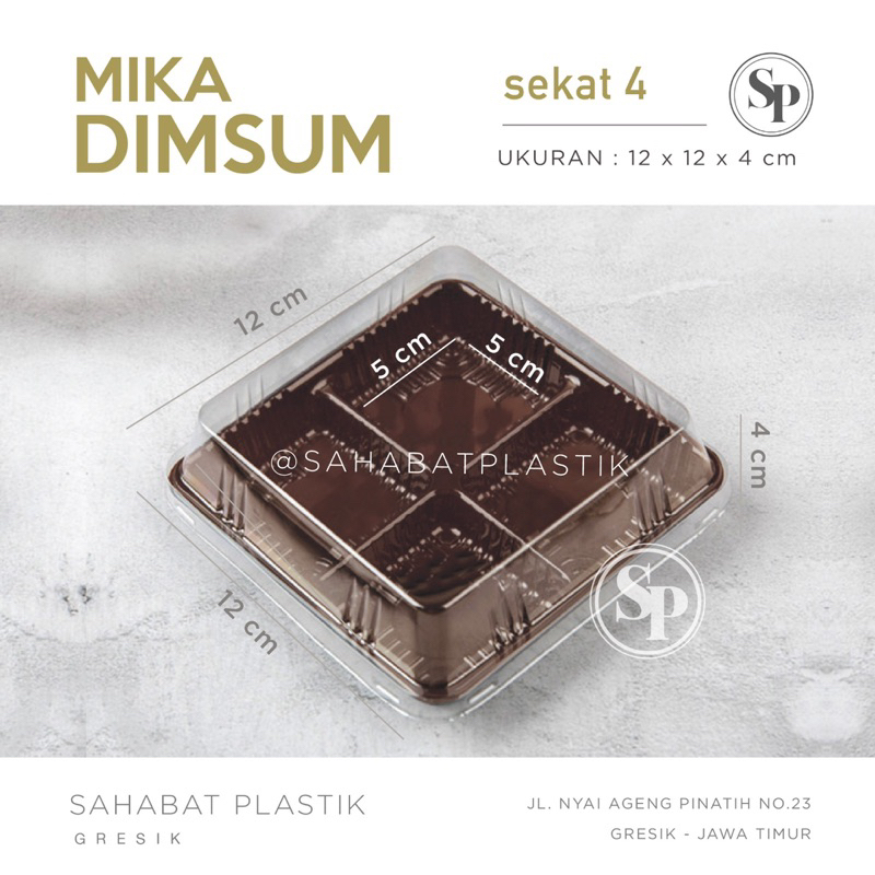 25pcs MIKA MOCHI ISI 4 PUDING MINI / TEMPAT DONAT MINI DAIFUKU MOCI / DOKEN MINI / CAKE TRAY SEKAT /