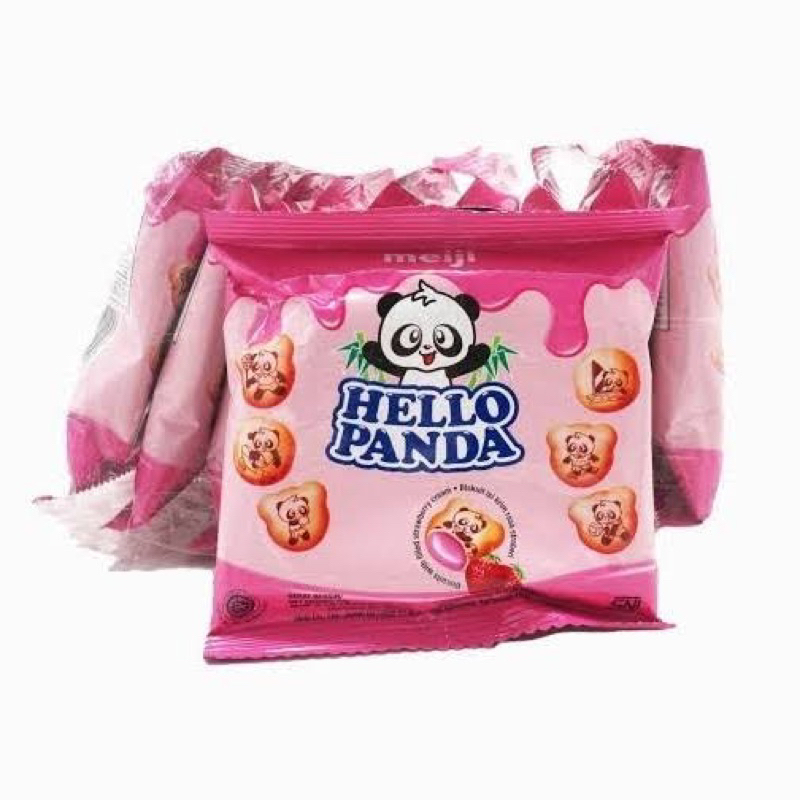 

1 PAK HELLO PANDA STRAWBERRY CREAM ISI 10pcs