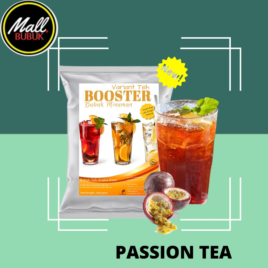 

BOOSTER Bubuk Minuman PASSION TEA 1Kg - Bubuk PASSION TEA 1Kg - PASSION TEA Bubuk 1Kg - PASSION TEA Powder