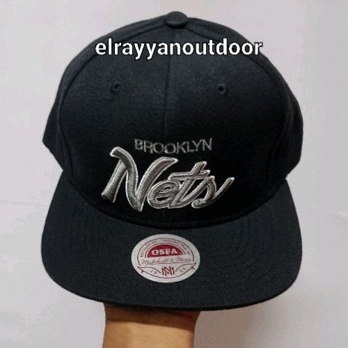 TOPI BROOKLYN NETS MITCHELL & NESS CAP BLACKK