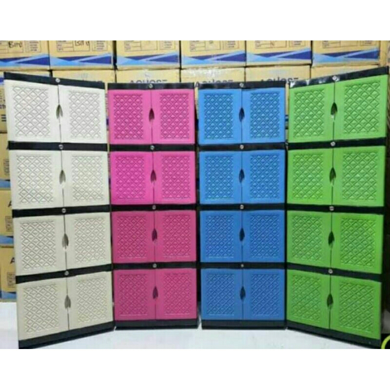 Lemari Plastik Aquose 4 Susun Jumbo