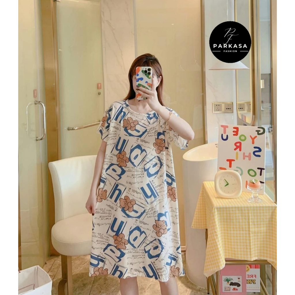 Daster Pendek Wanita Baju tidur Wanita Kekinian Dress Rumahan Wanita