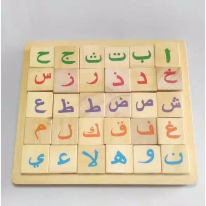 Mainan Balok Huruf Hijaiyah