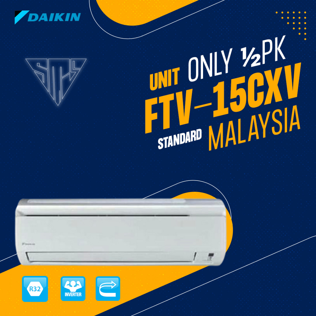 AC Daikin 1/2 PK Standart Malaysia FTV15CXV