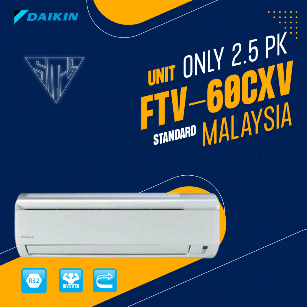 AC Daikin 2,5 PK Standart Malaysia FTV60CXV