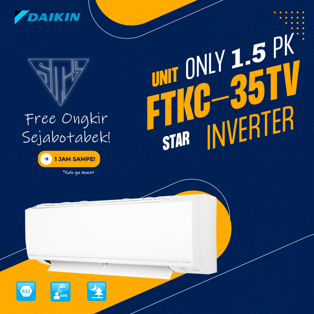 AC Daikin 1,5 PK Star Inverter FTKC 35TV