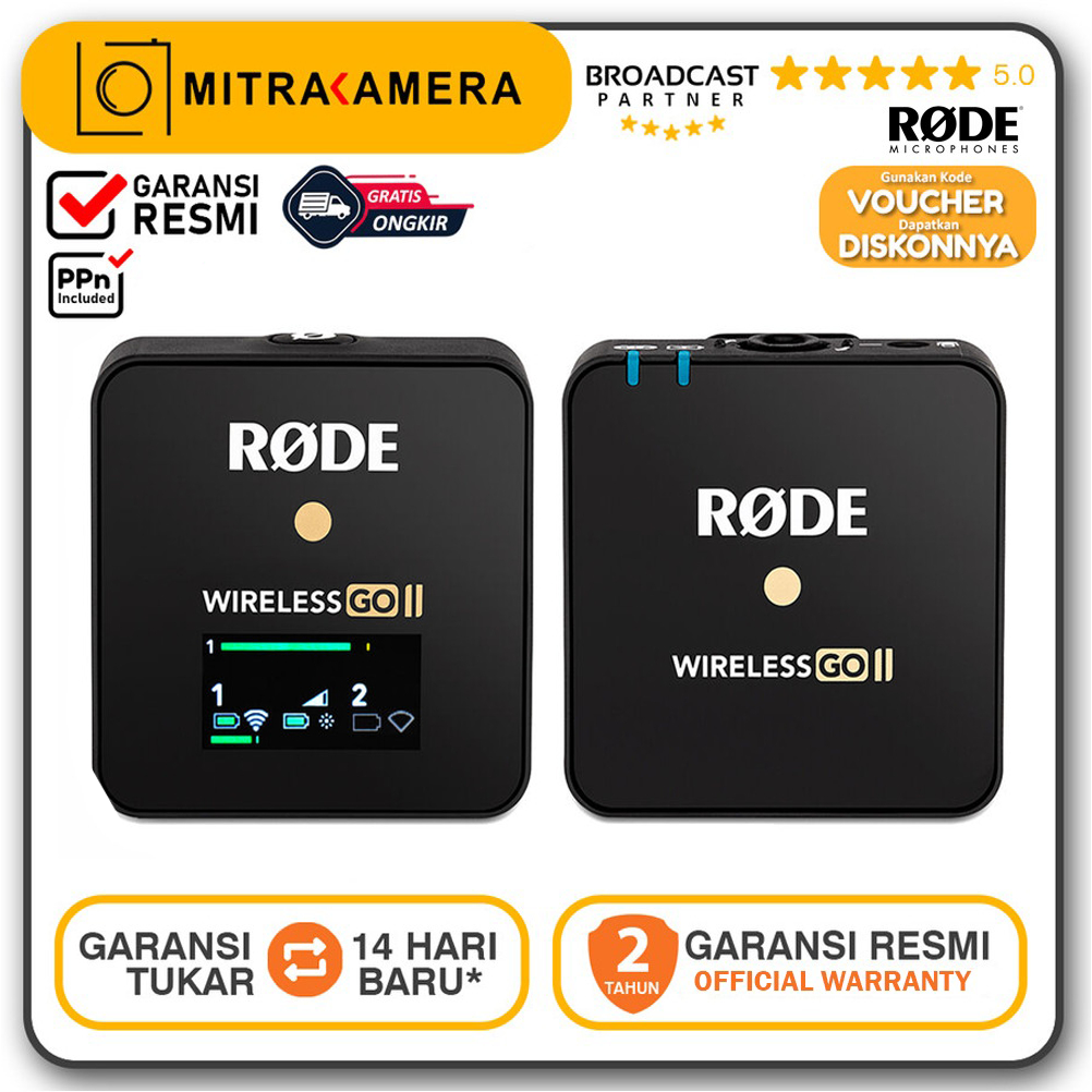 RODE Wireless GO II Single Compact Digital Wireless Microphone