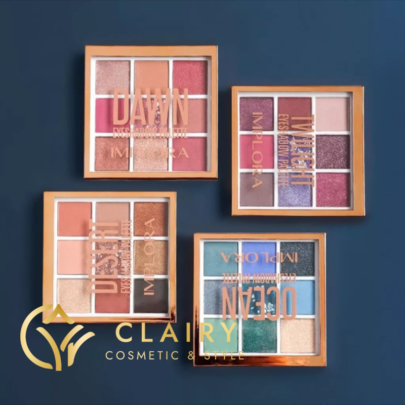 IMPLORA EYESHADOW PALETTE DAWN| TWILIGHT | OCEAN