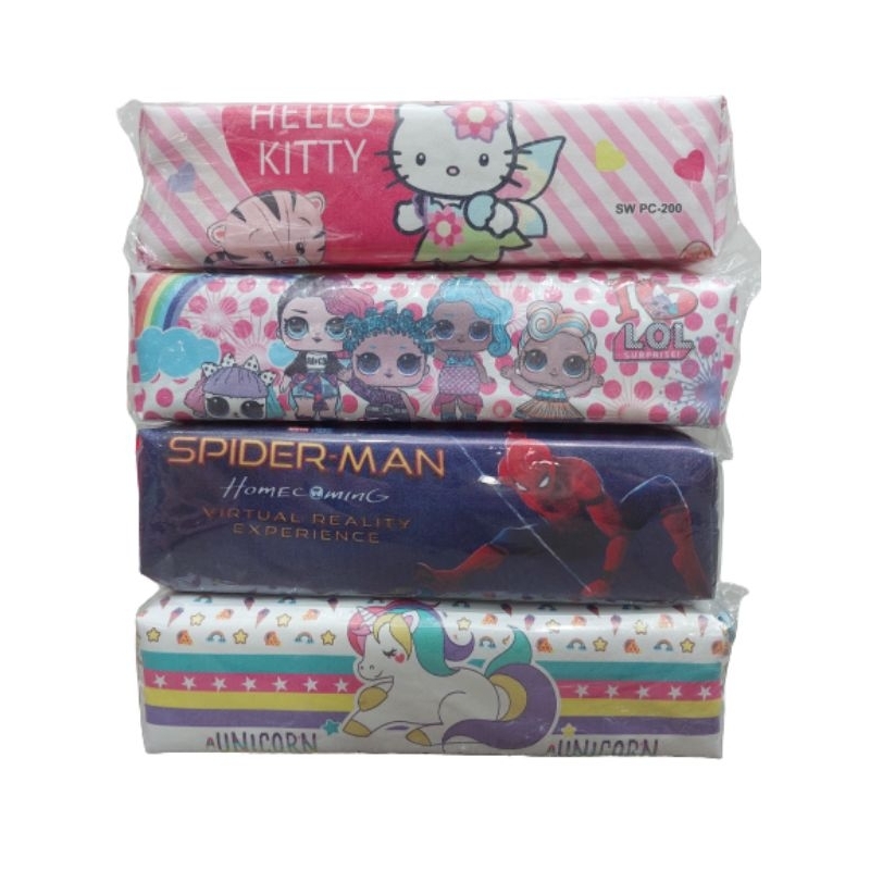 

pensil case / kotak pensil sleting mini hello kitty LoL spiderman unicorn