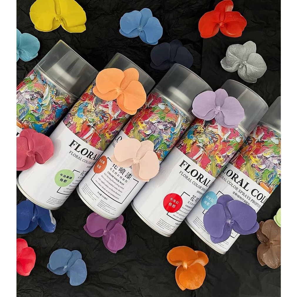 FLORAL COLOR SPRAY CEPAT KERING PENGUBAH WARNA BUNGA ASLI SEMPROTAN BUNGA CAT BUNGA PILOX PYLOX UNTUK BUNGA ASLI