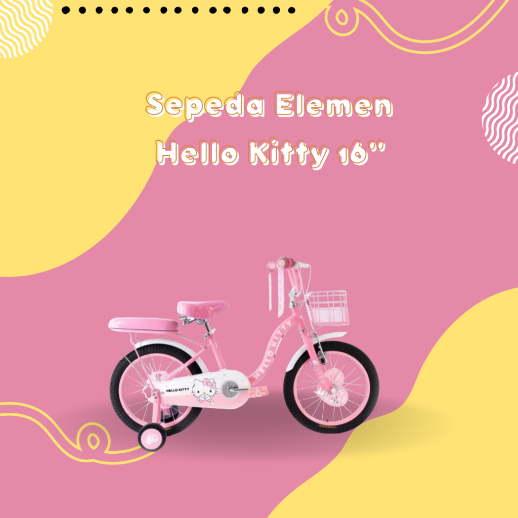 Sepeda Anak Elemen 16 Inchi Hello Kitty