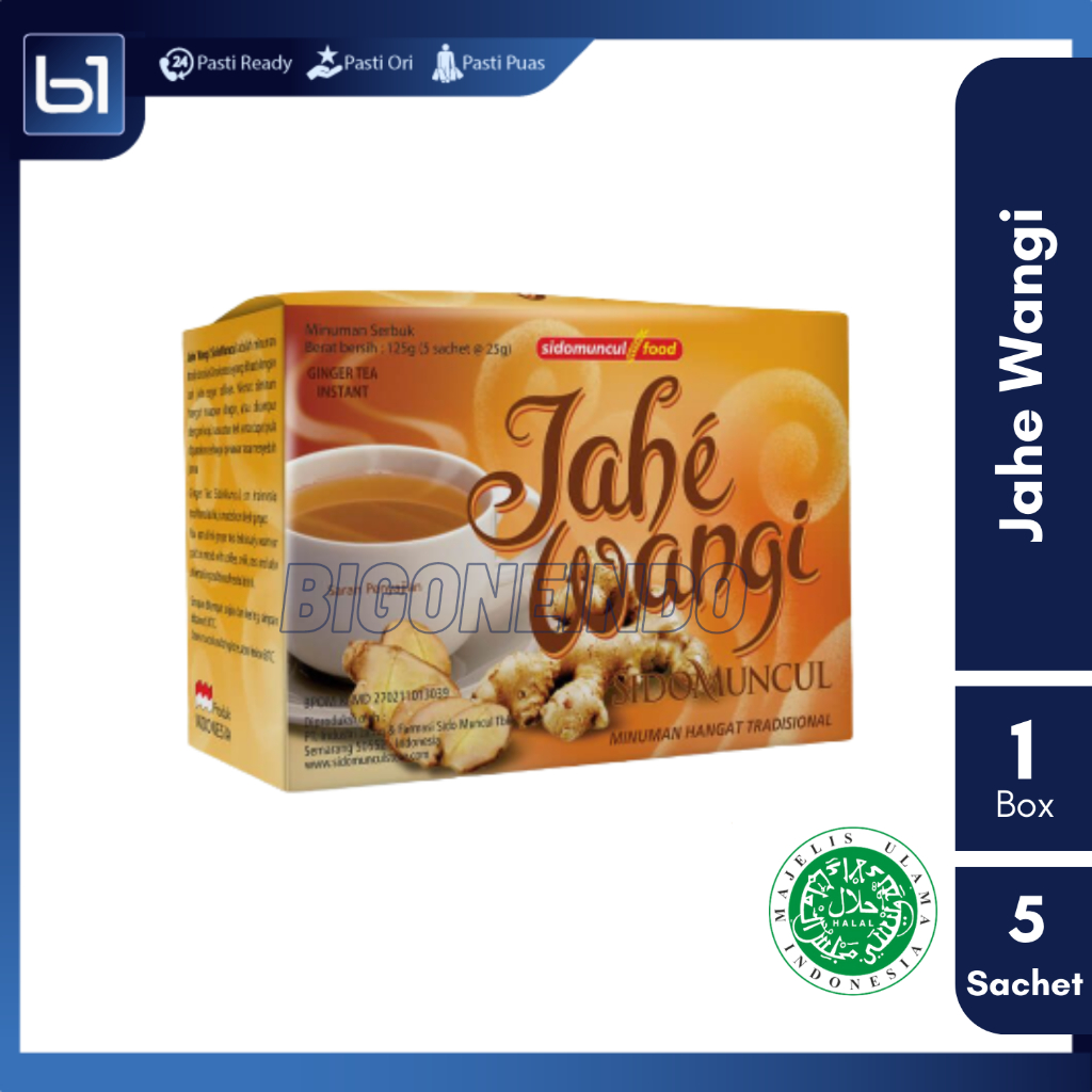 

Jahe Wangi Sidomuncul, Minuman Hangat Tradisional Serbuk Jahe Instant