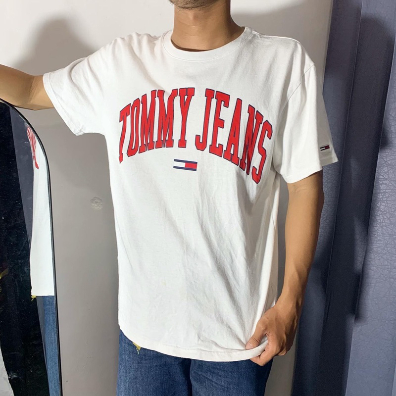 Kaos Tommy Hilfiger Jeans Spellout Original