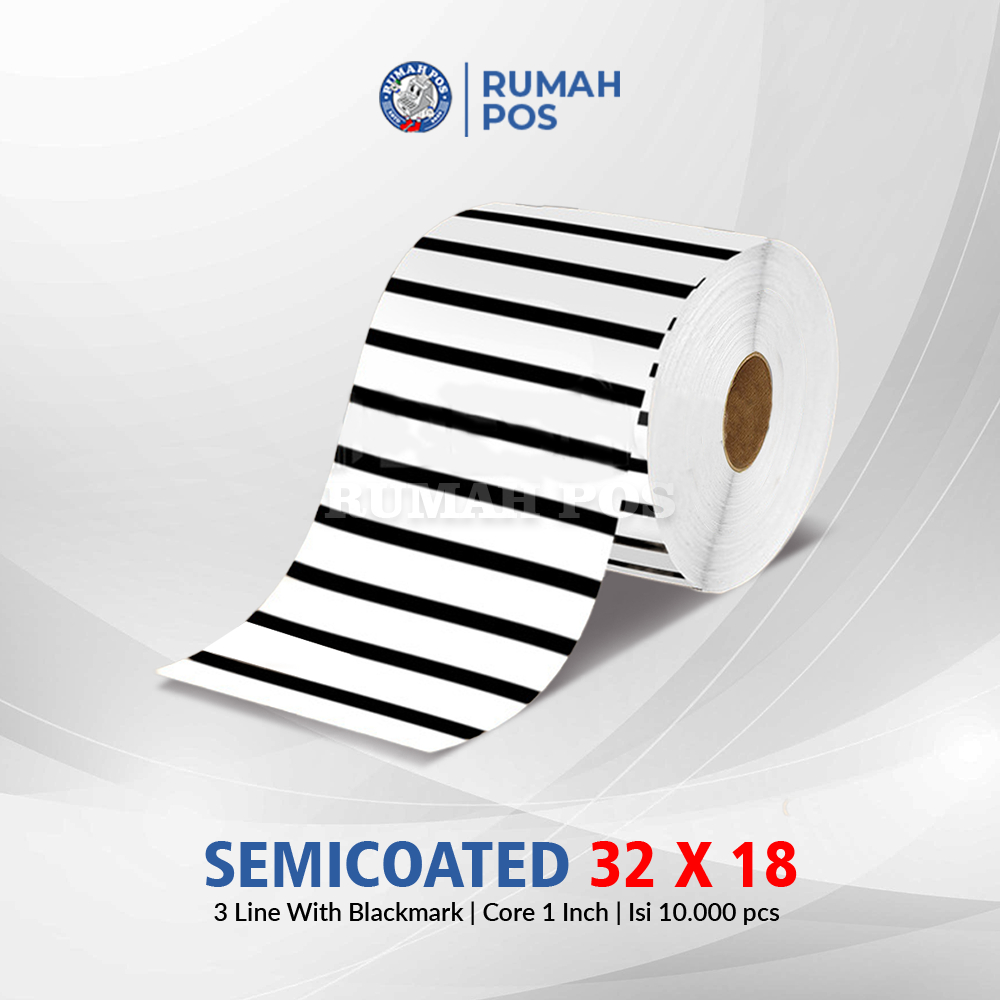 

Kertas Stiker Barcode SEMICOATED 32 X 18 Kertas Label 32x18 Isi 10.000