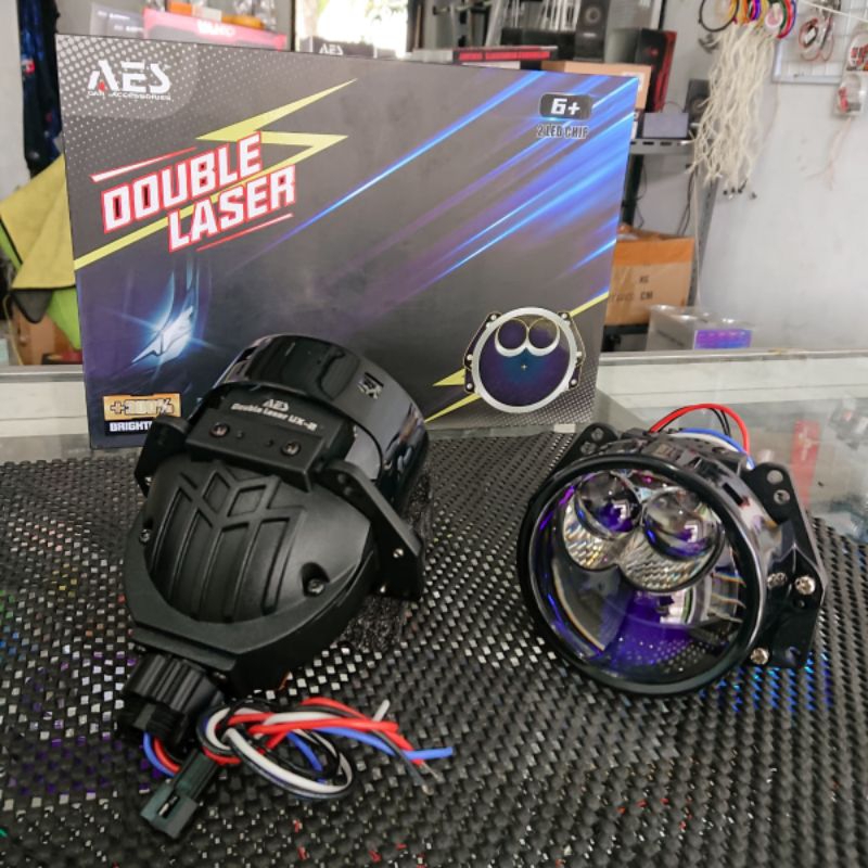 Projie Proji Projector AES UX 2 Laser 70W Biled 3 Inch kembaran vahid E20