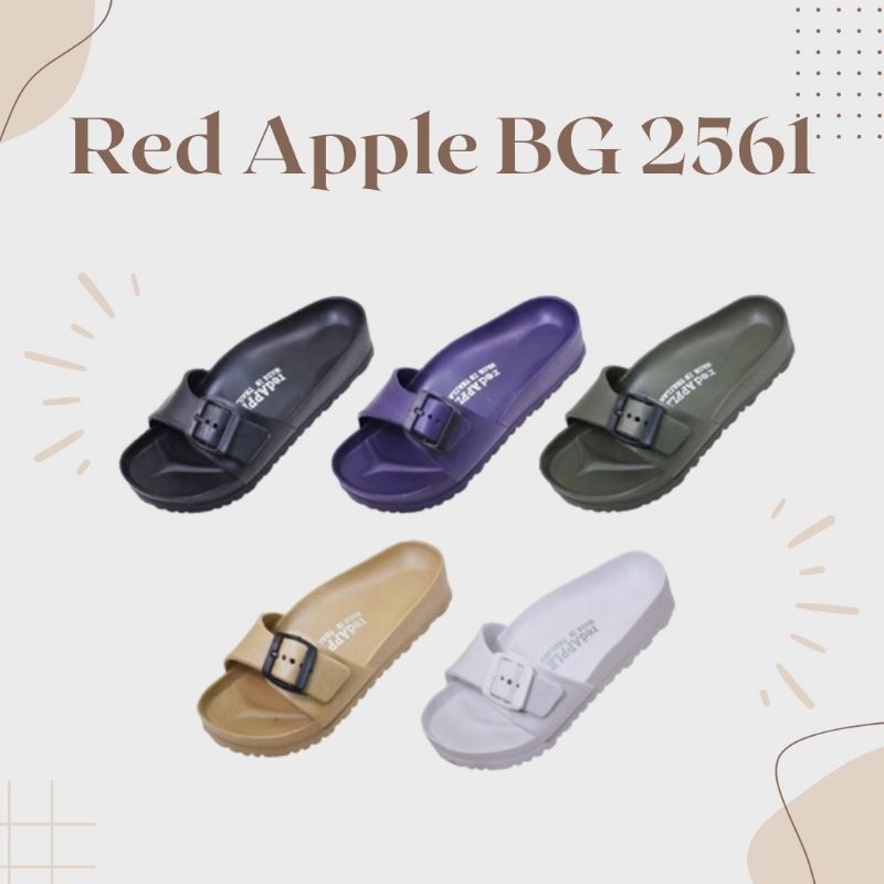 Sandal Wanita Red Apple Single strap BG2561 original thailand