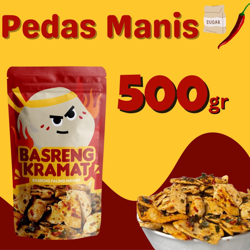 

BASRENG KRAMAT | BASRENG PEDAS MANIS 500 gram| BASRENG VIRAL