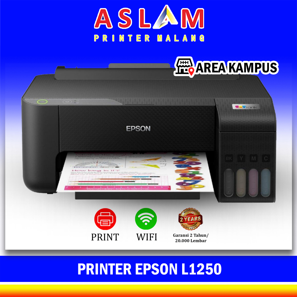 Printer Epson EcoTank L1250 L 1250 adalah single printer Epson L1251 L 1251 TKDN Printer Wifi