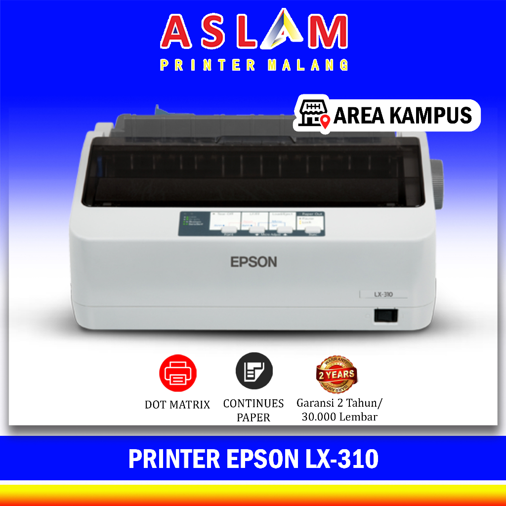 Printer Epson LX 310 LX310 LX-310 Dot Matrix Original Garansi Resmi Epson Printer Kasir