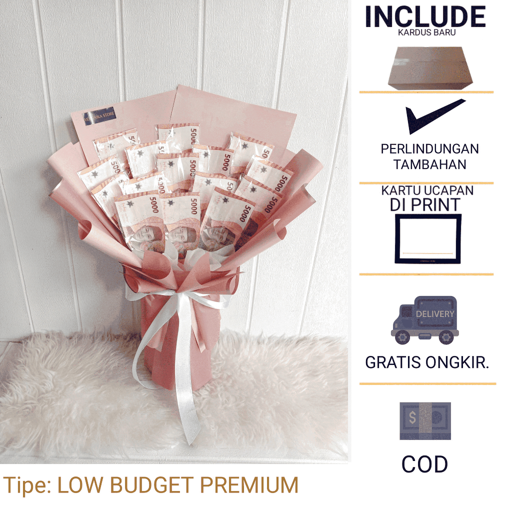 BUKET UANG HALAL NON RIBA – DINAR - BUCKET UANG  - MONEY BOUQUET ULANG TAHUN - BUKET JAJANAN BUKET W