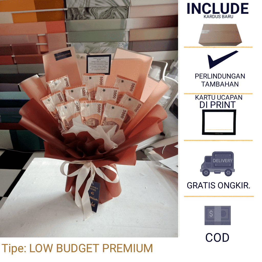 BUKET UANG HALAL NON RIBA – AUTUMN - BUCKET UANG  - MONEY BOUQUET ULANG TAHUN - BUKET JAJANAN BUKET 