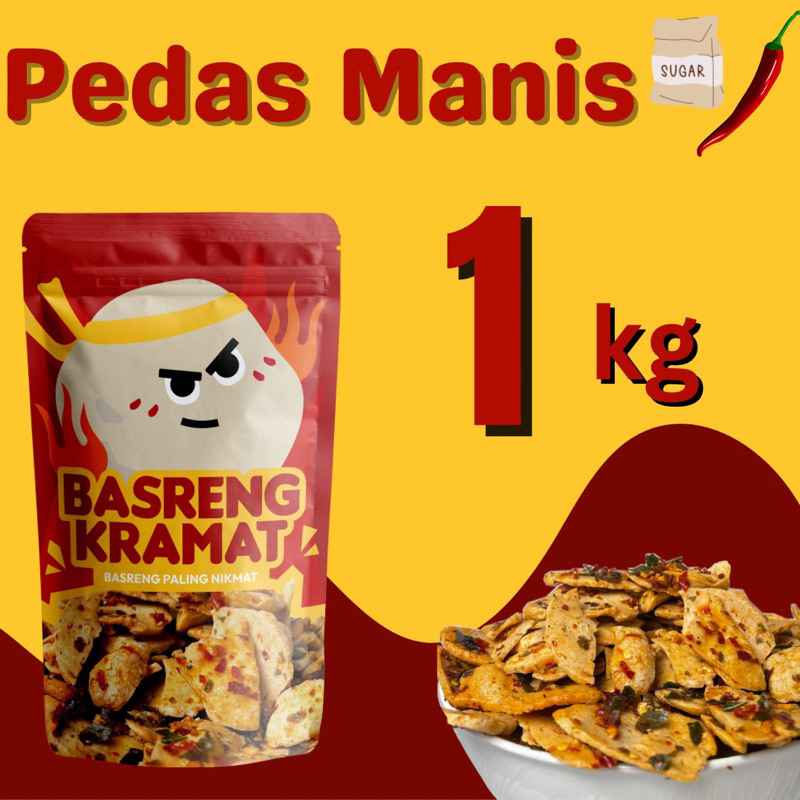 

BASRENG KRAMAT | BASRENG PEDAS MANIS 1 kg| BASRENG VIRAL