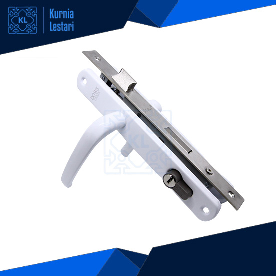 Handle Pintu Set Kunci (Handle Oval) Untuk Pintu Aluminium 9055