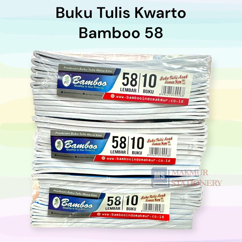 

Buku Tulis Kwarto 58 Bamboo (Pak)