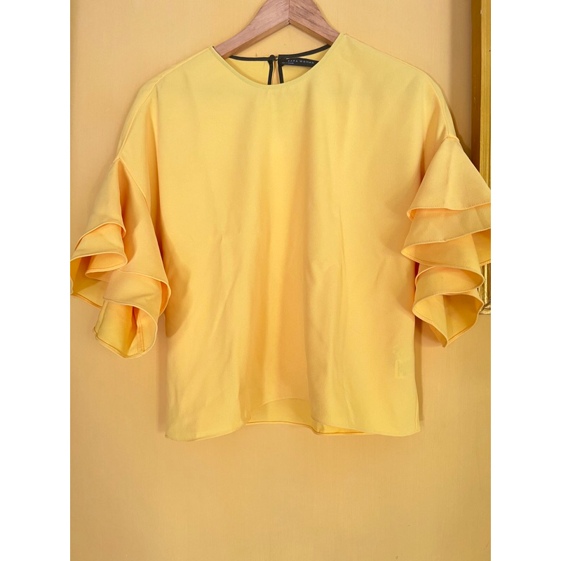 (PL) Preloved ZARA Baju Zara Blouse Zara baju wanita pemakaian pribadi merk branded baju atasan paka