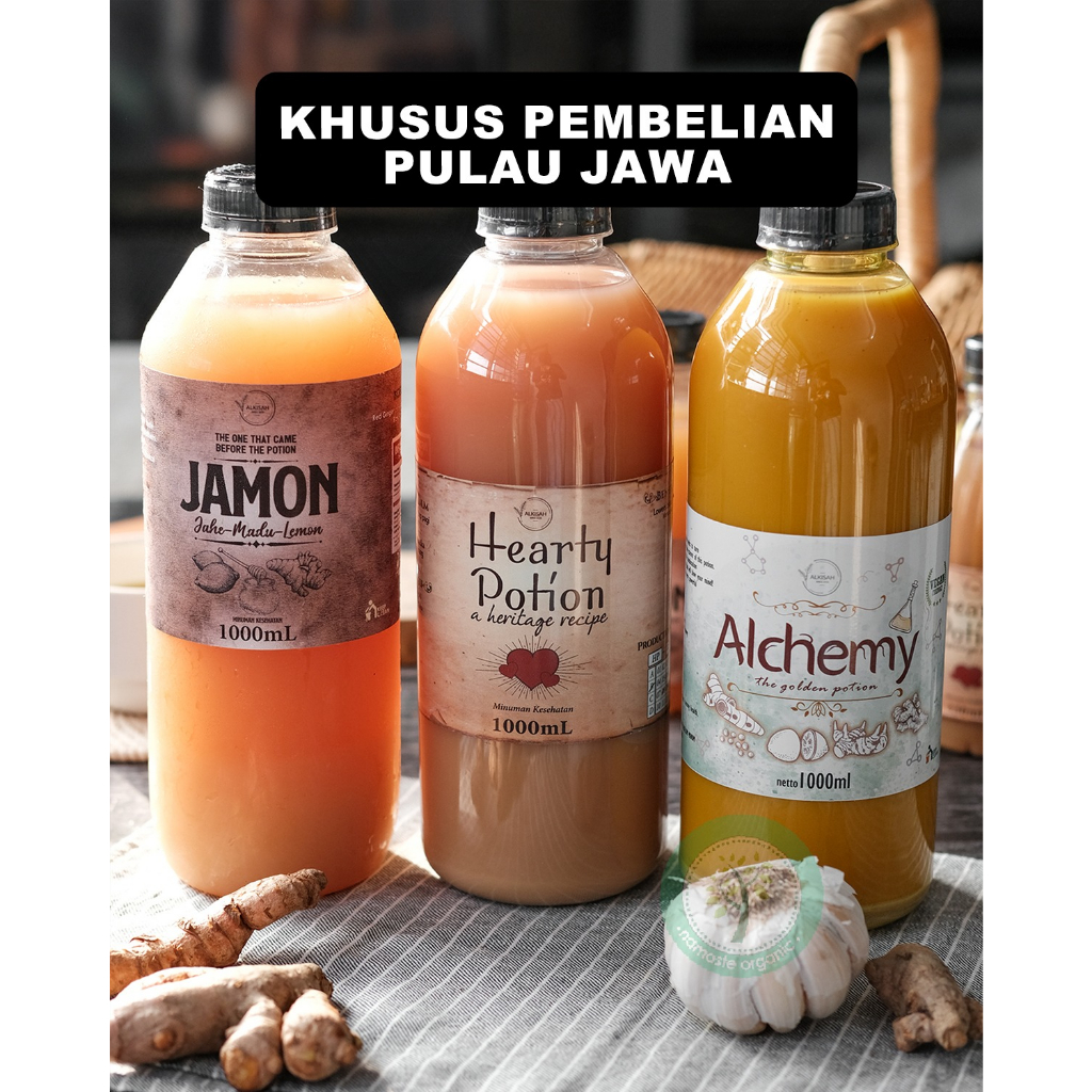 

BUNDLING TRIO JAMU 1L - HEARTY POTION ALCHEMY JAMON 1L