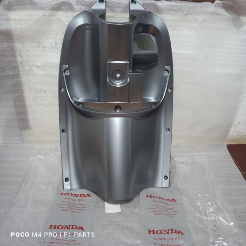 cover inner lower original legshield kontak dek kunci scoopy fi esp non esp 2013-2016 silver grey