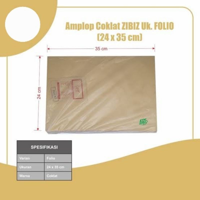 

Amplop Coklat Folio F4