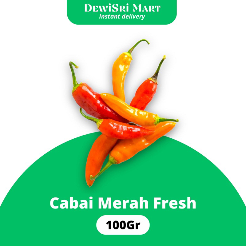 

Cabe Merah Fresh 100gr - Dewi Sri Mart