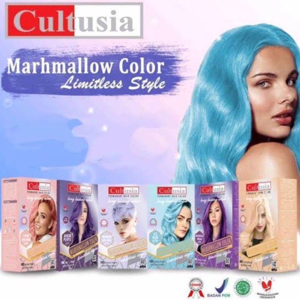 Cultusia Hair Marshmallow Color Series 30ML All Variant - cat rambut pastel / semir rambut pastel cu