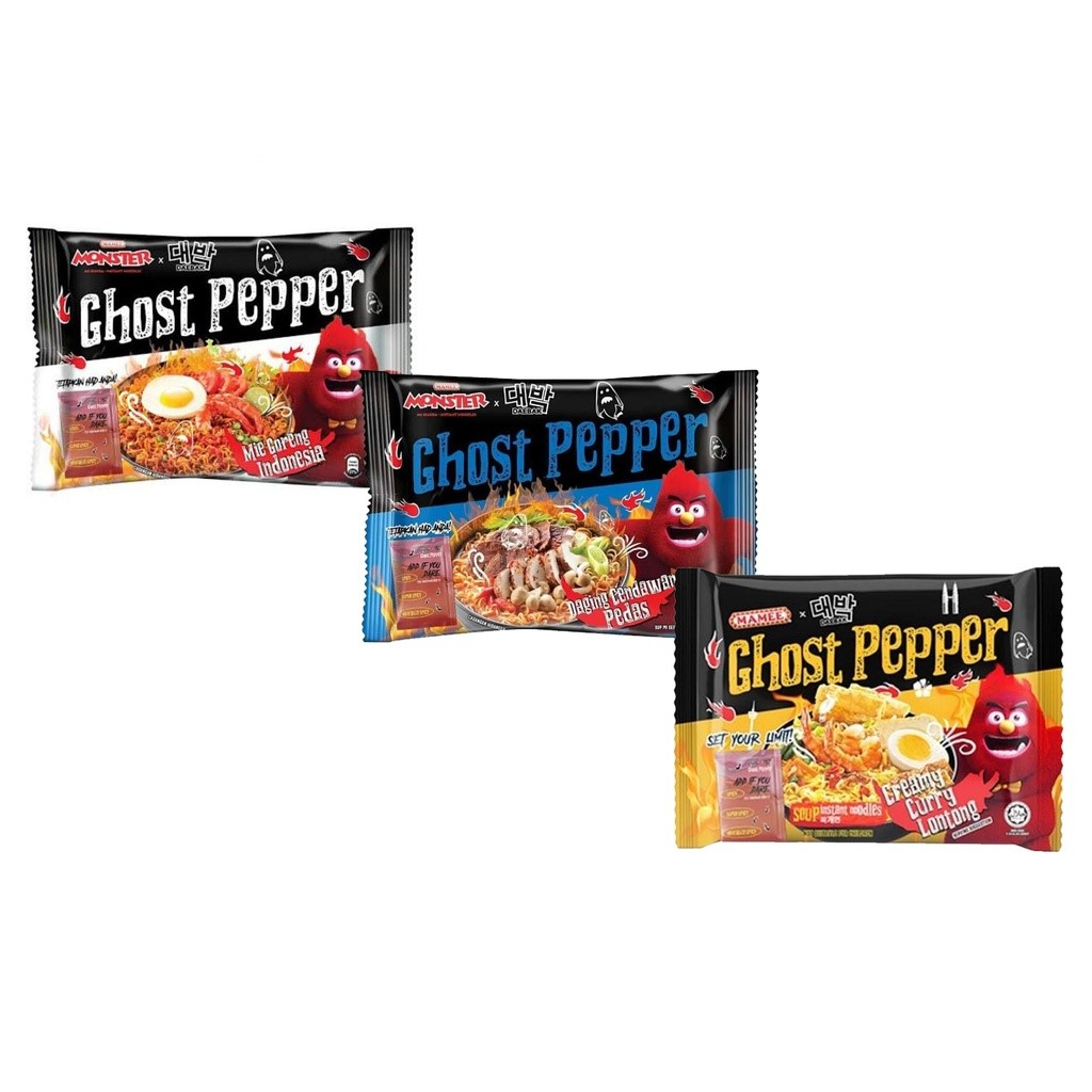 Mamee Monster X Daebak Ghost Pepper Mie Indonesia