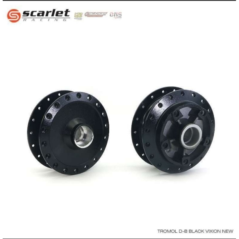 Tromol hub Vixion new Double Disc Chrome ZOX/ hitam Scarlet