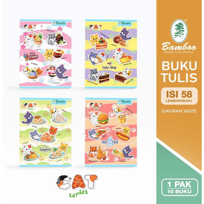 

Buku Tulis Kwarto 58 Bamboo (Pak)